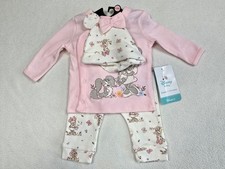 Disney Baby 3-Piece Minnie Mouse Outfit Set 0/3M Pink White NEW