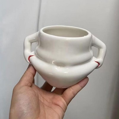 Kaffeebecher robust Saftbehälter entzückendes Geschirr lustig großer Bauch Tasse für