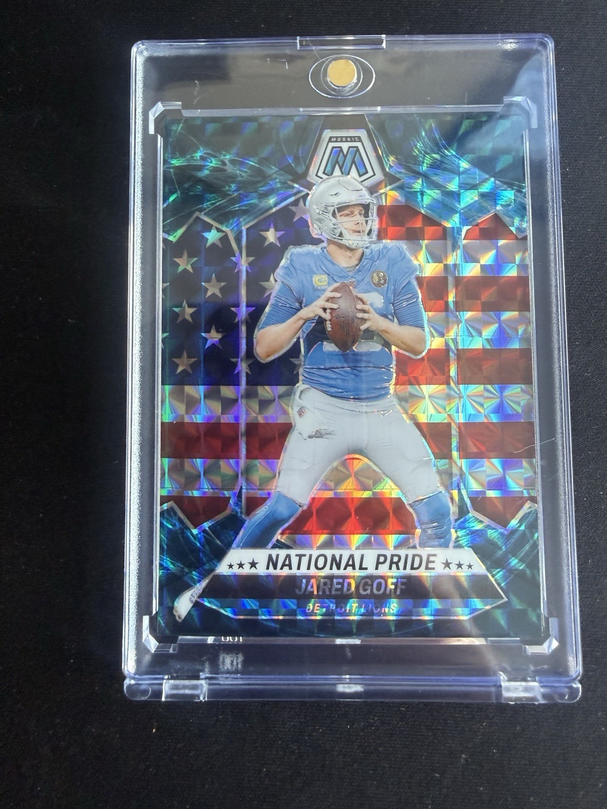2024-25 Panini Mosaic NATIONAL PRIDE GENESIS JARED GOFF CASE HIT SSP