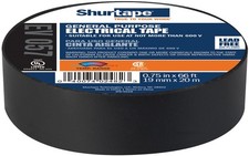 Black Electrical Tape 75inch x 60ft General Purpose Insulation UL CSA Approved