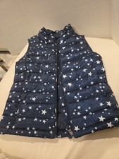 Amazon ESSENTIAL blue/star Puffer Vest KIDS SIZE XL