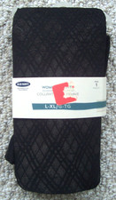 Old Navy Nylon and Spandex Black Pattern Tights Size L-XL USA Made