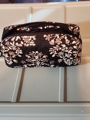 Vera Bradley Cosmetic  Bag Black And White Measures 7.5 X 4 X 2