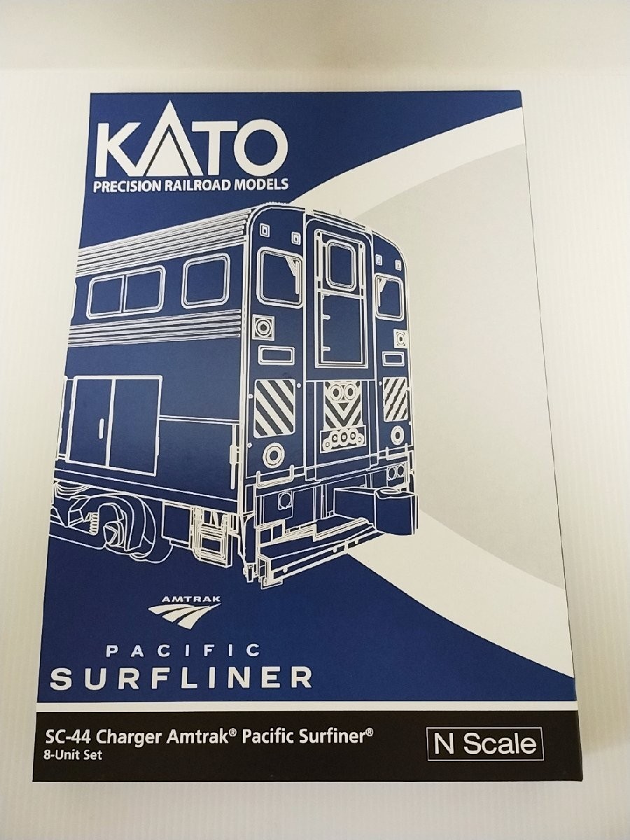 KATO 106-9010 N Scale SC-44 Charger Amtrak Pacific Surfliner 8-Car