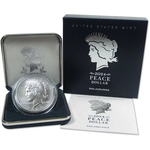 2024 Uncirculated Peace Dollar with OGP