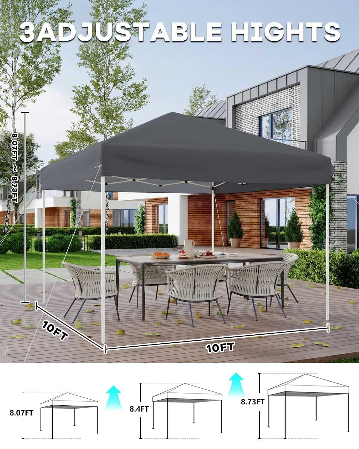 Tent,outdoor Sun Shade Shelter W/carry Bag For Backyard