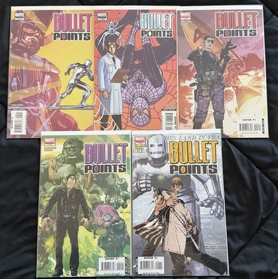 Bullet Points #1 2 3 4 5 (of 5) (Marvel, 2008) J. Michael Straczynski VF/NM