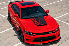 Vinyl Graphic Hood Scoop Decal Fitscompatible Dodge Charger Split Honeycomb Vinyl Graphic Hood Scoop Decal Fitscompatible Dodge Charger Split Honeycomb