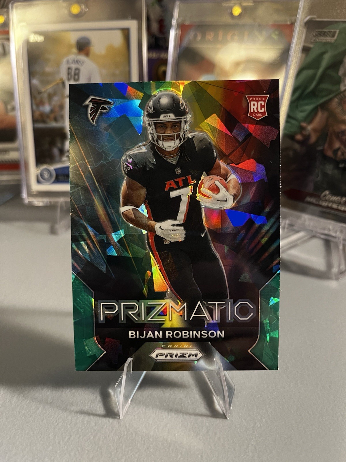 2023 Bijan Robison- Prizmatic Green Ice Prizm (RC) #19