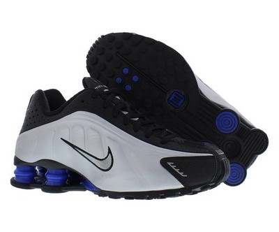 Nike Shox R4 Mens Shoes Size 7, Color: Black/Metallic Silver