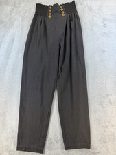 Judy Knapp California Pants Women  s Small High Waist Button Front Vintage USA