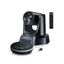 TONGVEO AI Auto-Tracking PTZ Conference Camera 3X Zoom USB 1080P Bluetooth Mic