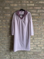 Vintage Inspired  Pink House Coat/Dress with Zip Back and Tied Bow Detail