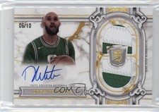 2023-24 Topps Royalty Regalia Relic Signatures Gold /10 Derrick White Auto j8o