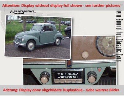 für Fiat Topolino 1952 RetroSound Oldtimer Auto Radio DAB+ UKW Bluetooth AUX-in