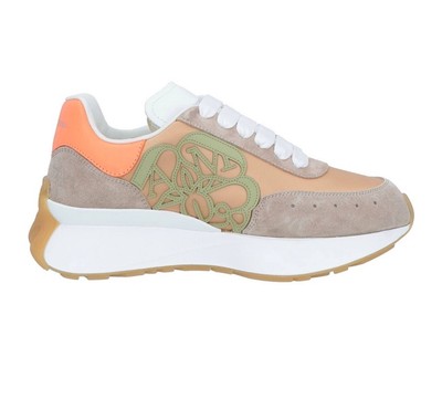 Alexander McQueen Women s Sprint Leather Logo Runner Sneakers. Sz 7.5 NWB