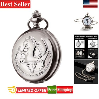 Limited Edition Fullmetal Alchemist Pocket Watch - Perfect for Gifts & Cosplay