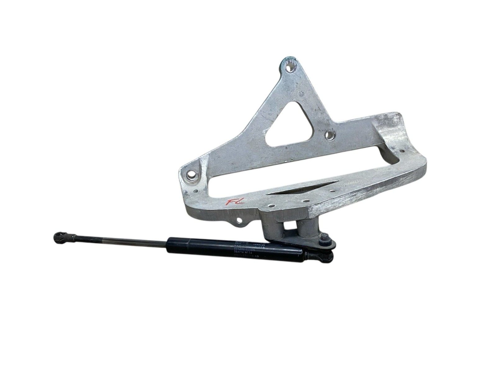 2015 ASTON MARTIN RAPIDE FRONT LEFT DOOR HINGE GAS STRUT & ECU MOUNTING BRACKET