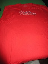 NEW FANATICS MLB PHILADELPHIA PHILLIES MENS S/S T SHIRT RED XL