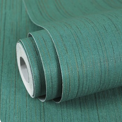  23.6 inches × 118.1 inches Grass-woven texture light green removable wallpaper