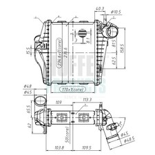 HOFFER Ladeluftkühler SMART 1,0 4515010101 4515010301 A4515010101 A4515010301