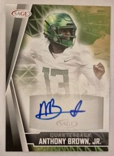 2022 Sage High Series Auto Black Anthony Brown Jr #A-ABJ Auto 