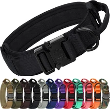 Joytale Tactical Dog Collar with Handle, Adjustable Heavy Duty Military Collar w