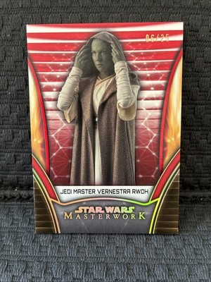 2025 Topps Star Wars Masterwork Red /25 Jedi Vernestra Rwoh #11