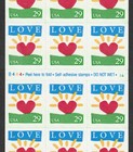 #2813a 29ct Love conv. booklet of 18, plt# B444-14, vf+/xf — photo 2