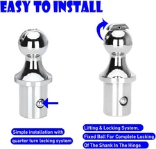 Puck System Gooseneck Hitch Ball Kit 60638 For 2013-2024 Dodge Ram 2500/3500