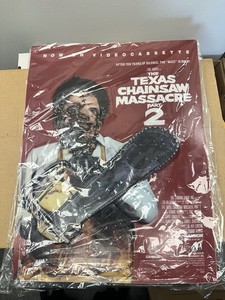 Texas Chainsaw Massacre Part 2 3D Light Box Video Store Display Insert–Rare 1986