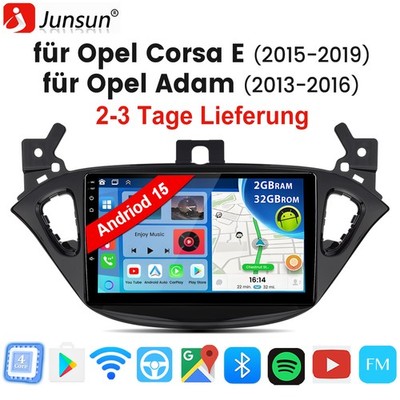 DAB+ Für Opel Corsa E 2015-2019 Android 15 Apple Carplay Autoradio GPS Navi WIFI