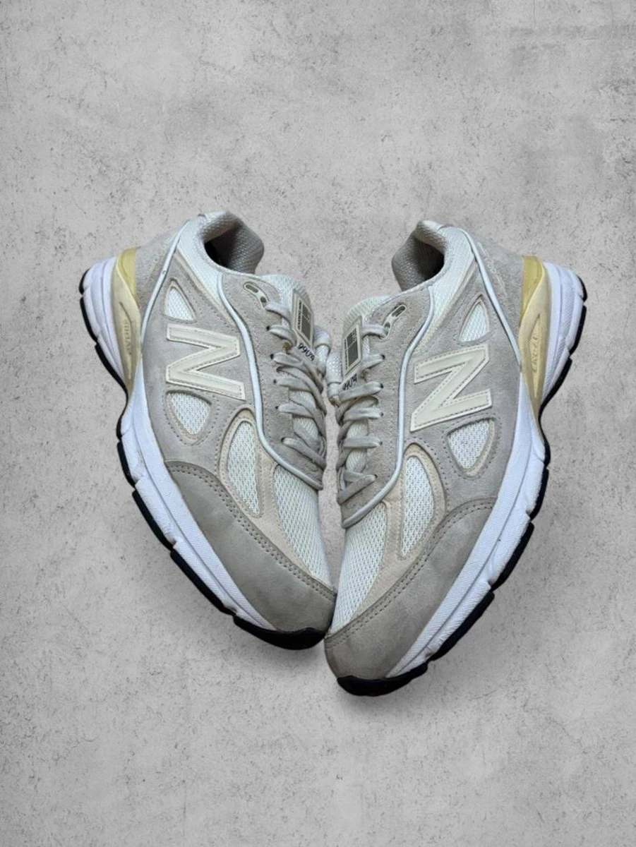 New Balance Stussy x 990v4 Made in USA White for Sale