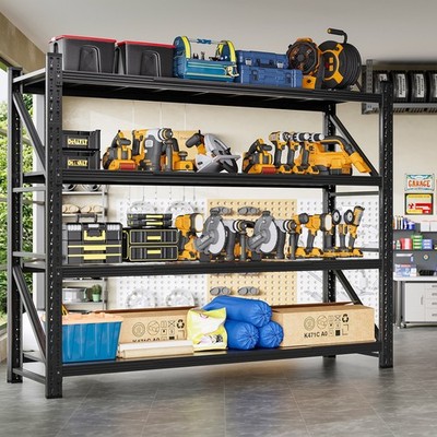 Heavy Duty Garage Shelving - 48&71''W Metal Storage Rack Shelves for Warehouse