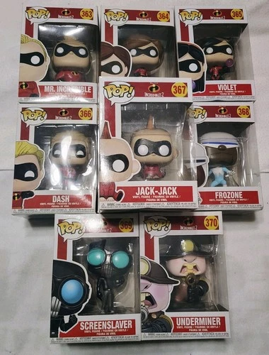 Funko Pop! Disney Pixar Incredibles Vinyl Figures #363 - #370 2 Jack-Jack's