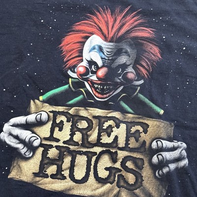 Killer Klowns From Outer Space Free Hugs Shirt Mens 3XL Clown Metal Band Y2K