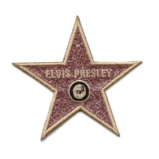 Elvis Presley Hollywood Star Patch Walk of Fame Embroidered Iron on