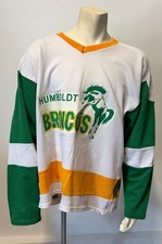 1987 Humboldt Broncos Bill McDougall Game Used Hockey Jersey Centennial Cup Vtg
