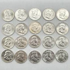 $10 Face Franklin Half Dollar 90% Silver 50c US Coins In Tube - BETTER CONDITION