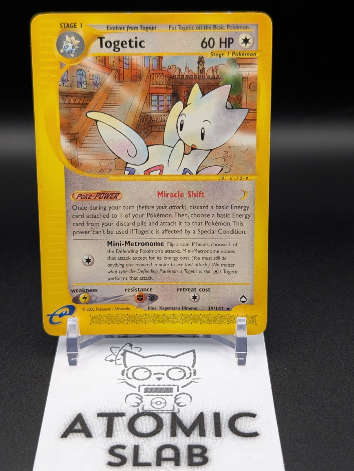 Pokémon TCG Togetic 39/147 Aquapolis vintage WOTC e-Reader Rare (NM!)