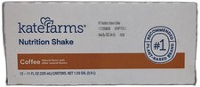 2025-12-4 Kate Farms Organic Nutrition Shake, Coffee, 16g Protein, 27 Vitamins