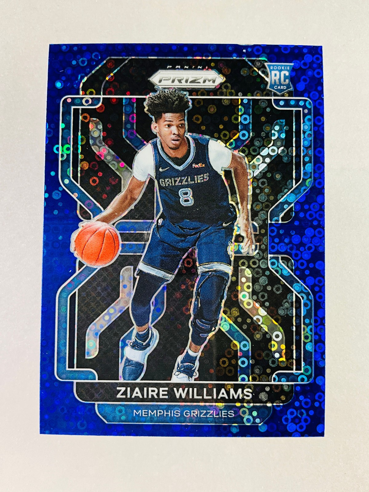 Ziaire Williams Prizm Blue Fast Break #313 Rookie RC 2021-22 Panini Disco /150