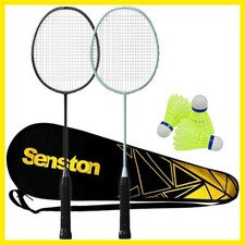 Badminton Rackets Set of 4 Lightweight Carbon Fiber Composite Racquets for ...