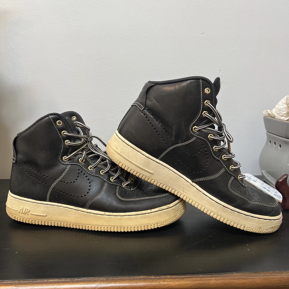 Nike Air Force 1 One High '07 LV8 WB, Black Sail, 882096-001, para hombre talla 10 Foto 2 de 4