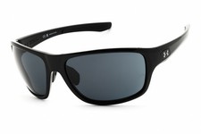 UNDER ARMOUR UA BATTLE O 0807 IR Sunglasses Black Frame Gray Lenses 65mm
