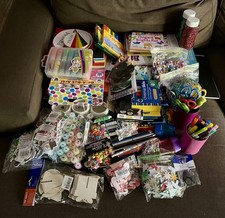Bulk Art Supplies- Paper, Textas, Pastels, Scissors, Derwent, Paint, Books Etc