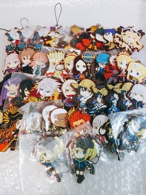 Fate/Grand Order Lot 37 Rubber Straps Charms Set Used