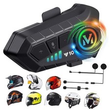 Motorcycle Helmet Speakers High Battery Life Helmet Headphone IPX6 Y10