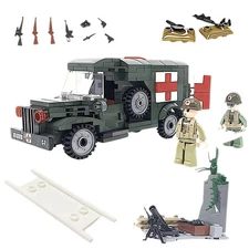 WWII U.S. Army Ambulance Building Blocks Set | General Jim's Toys & Bricks | GJ-