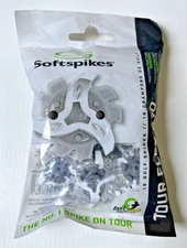 Softspikes Tour Flex Pro Fast Twist 3.0 White Clear Golf Spikes TFPE0T1R-CLWH